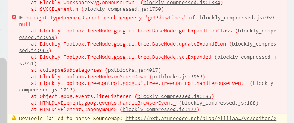 Blocks categories broken after roundtrip to javascript · Issue #2876 ...