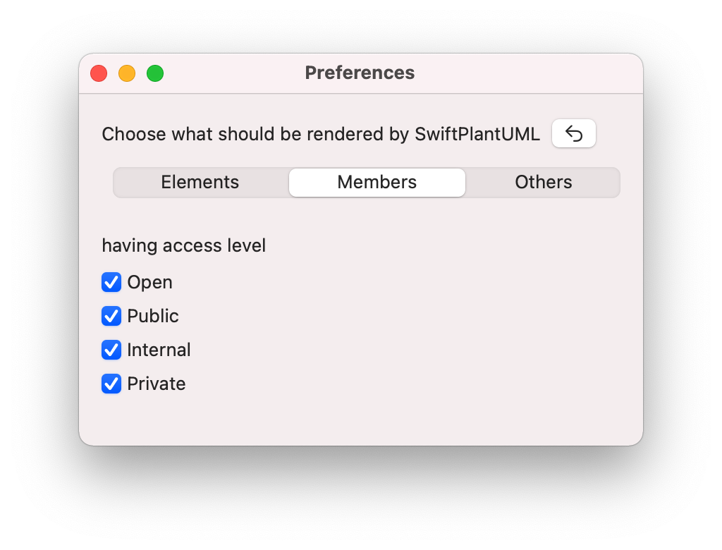 Preferences - Members