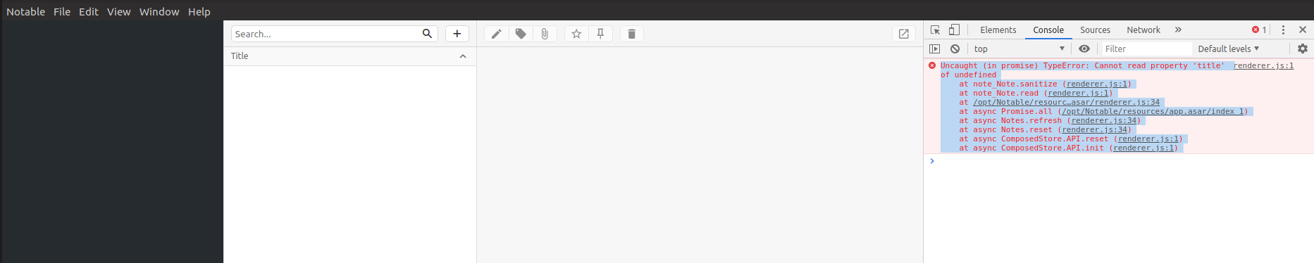 Startup issue with Notable 1.6.0 · Issue #722 · notable/notable · GitHub
