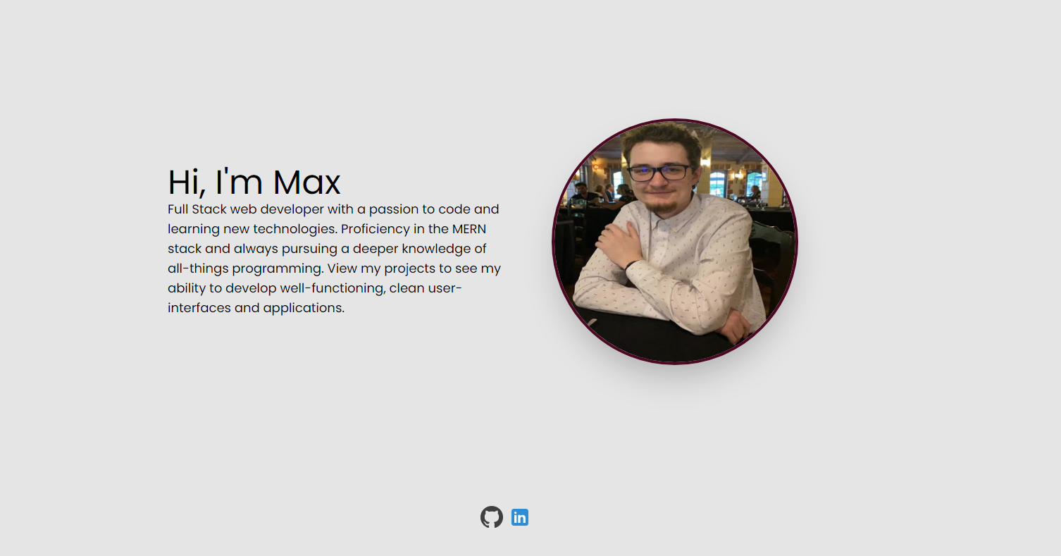 GitHub - maxh1231/react-portfolio