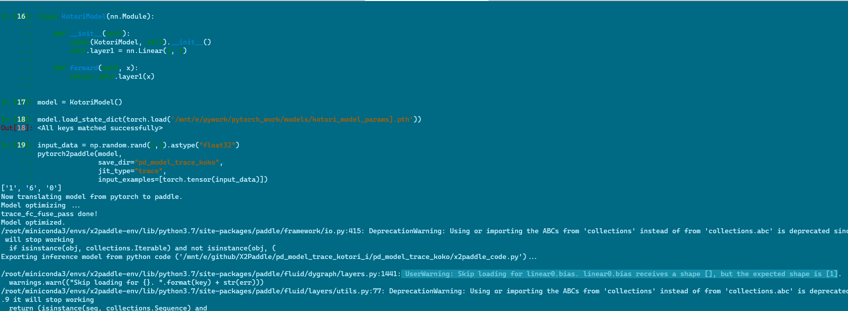 linear的bias无法加载 · Issue #795 · PaddlePaddle/X2Paddle · GitHub