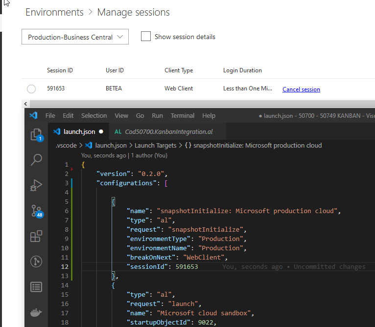 Error in snapshot debugging · Issue #6490 · microsoft/AL · GitHub