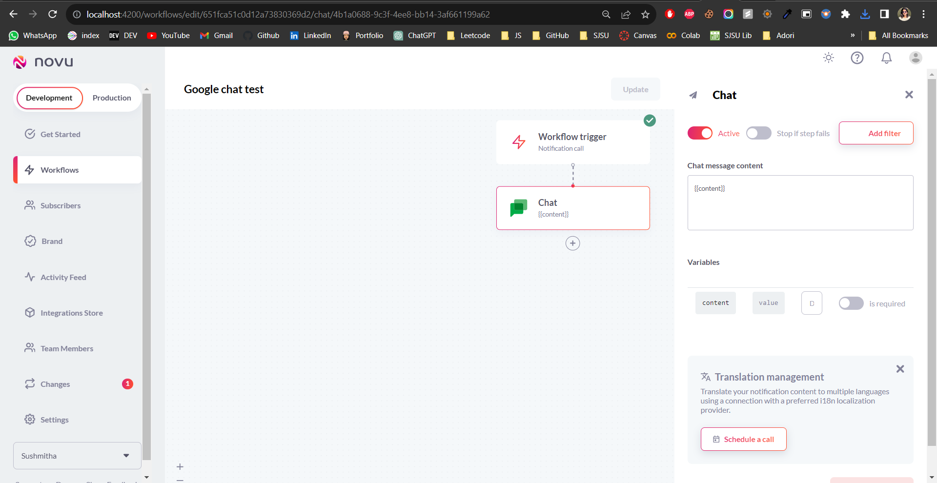 feat(provider) [NV2961] Add Google Chat Chat Provider 4381 by