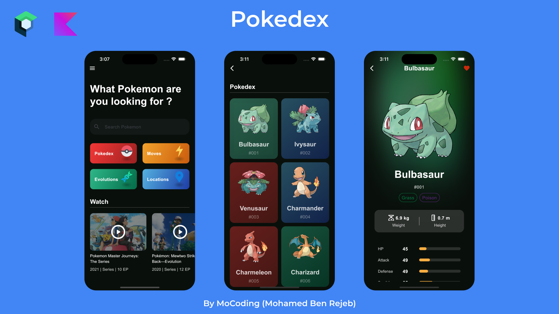 Pokedex:Pokedex - a Kotlin Multiplatform app, built with Compose ...