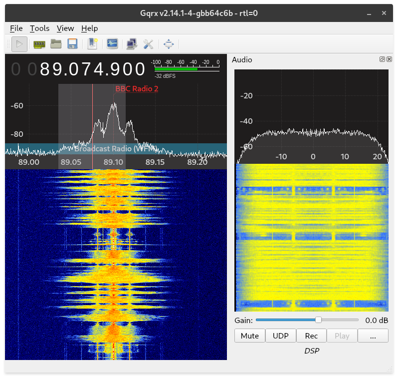 Do not plot negative frequencies in audio FFT · Issue 893 · gqrxsdr