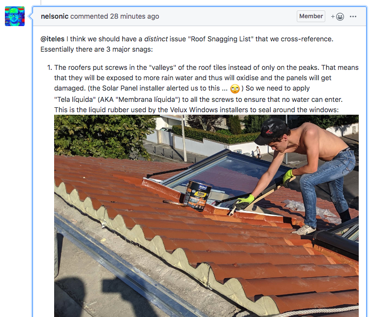 Roof snagging issue · Issue 92 · dwyl/home · GitHub