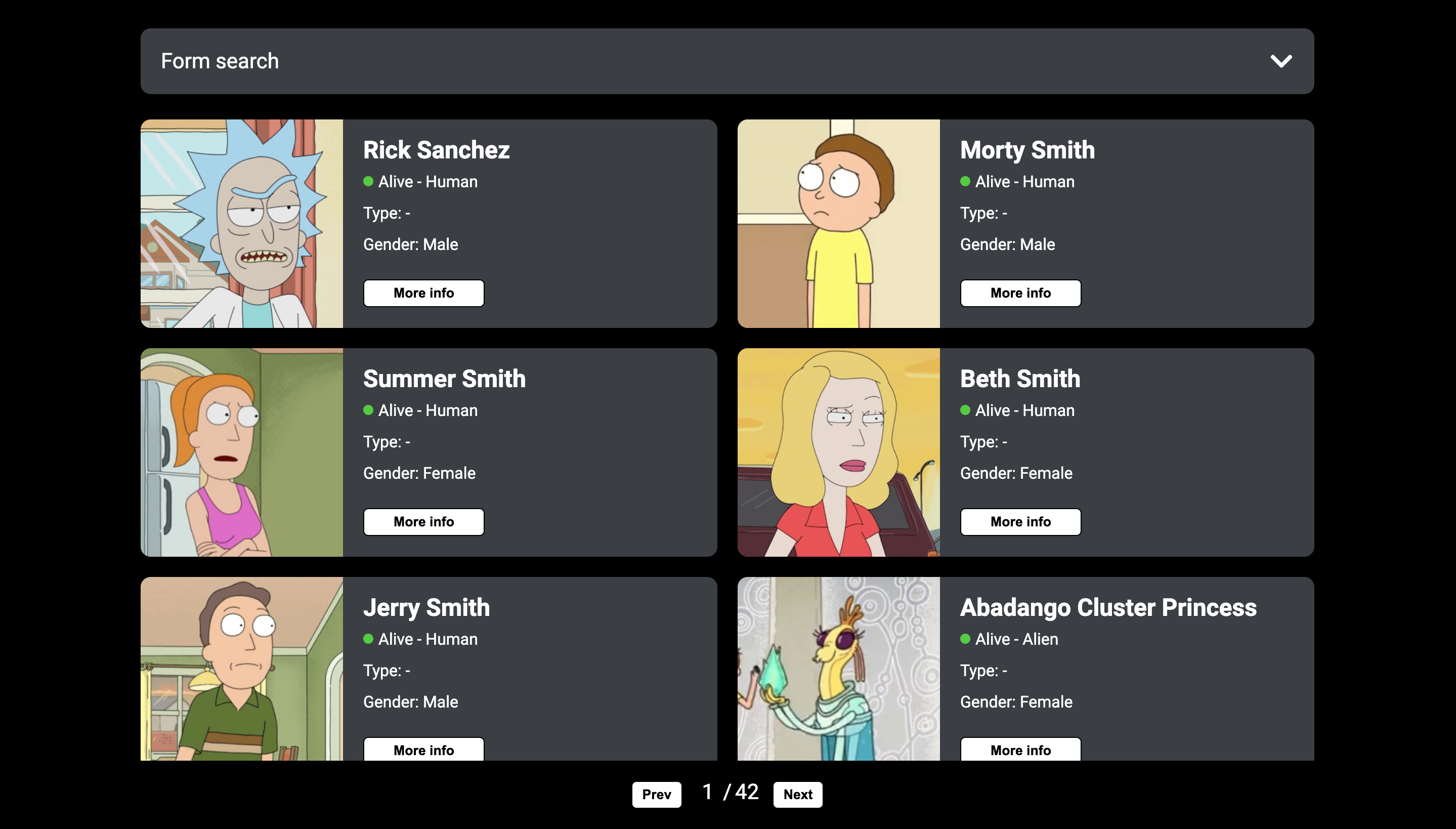 GitHub - alexandershubin/Rick-and-Morty