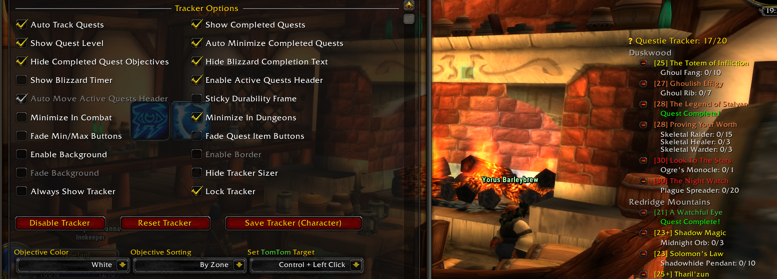 What happened to the option for completed quests (tracker