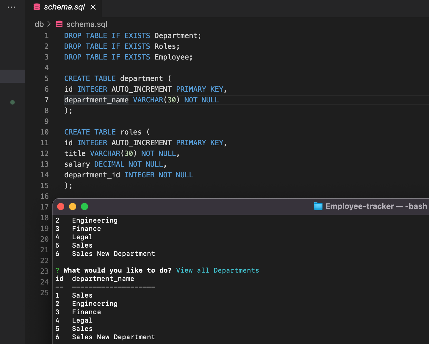 GitHub - cristianramirez0315/employee-tracker