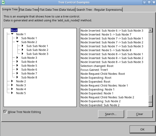 Tab and Dialog Example