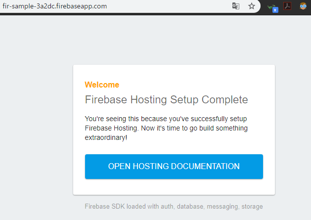 Firebase Hosting
