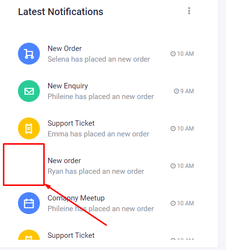 Missing icon in "Latest Notification" component · Issue #19 ...