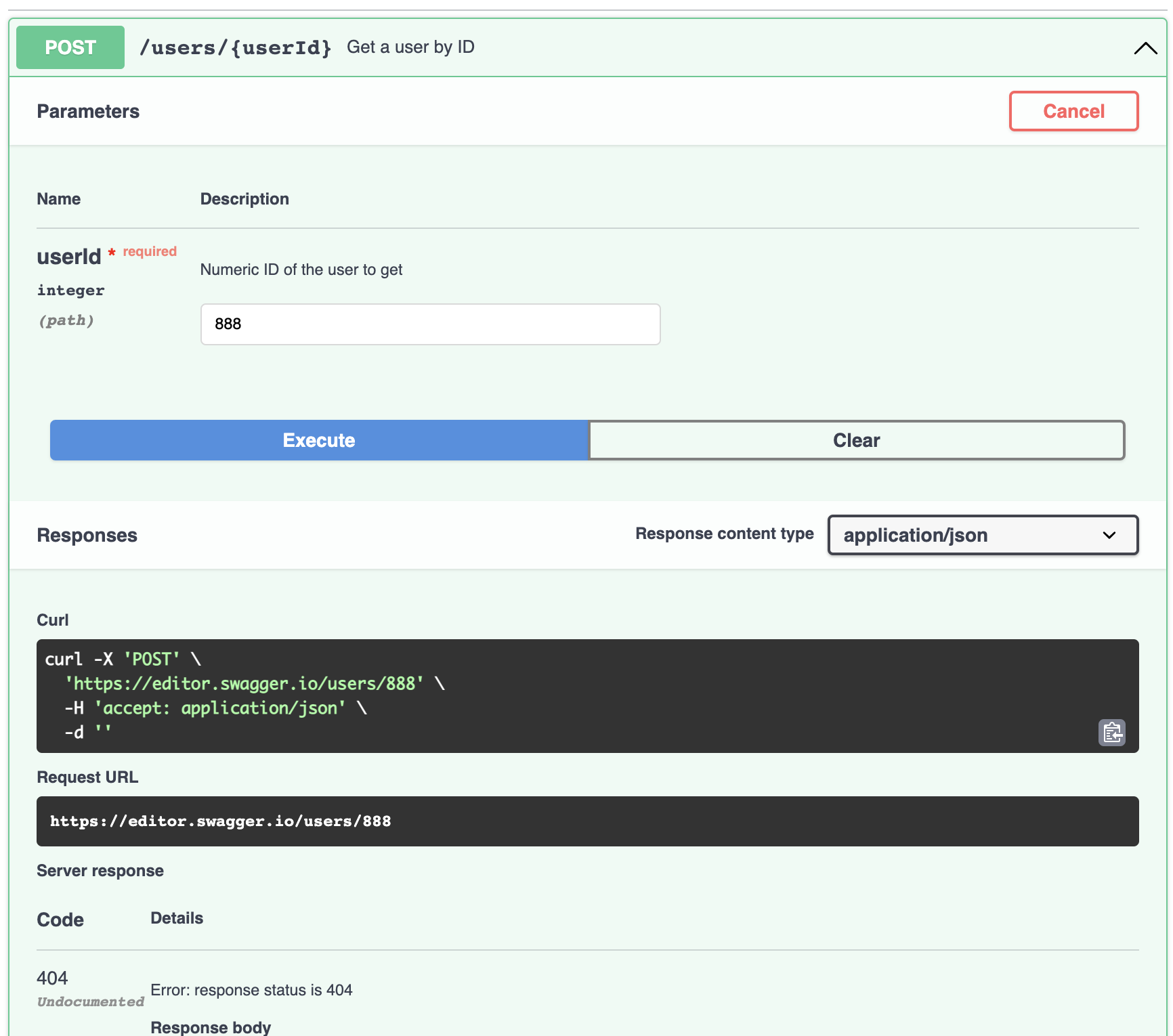 Publishing POST API endpoint without body, Body textarea is getting ...