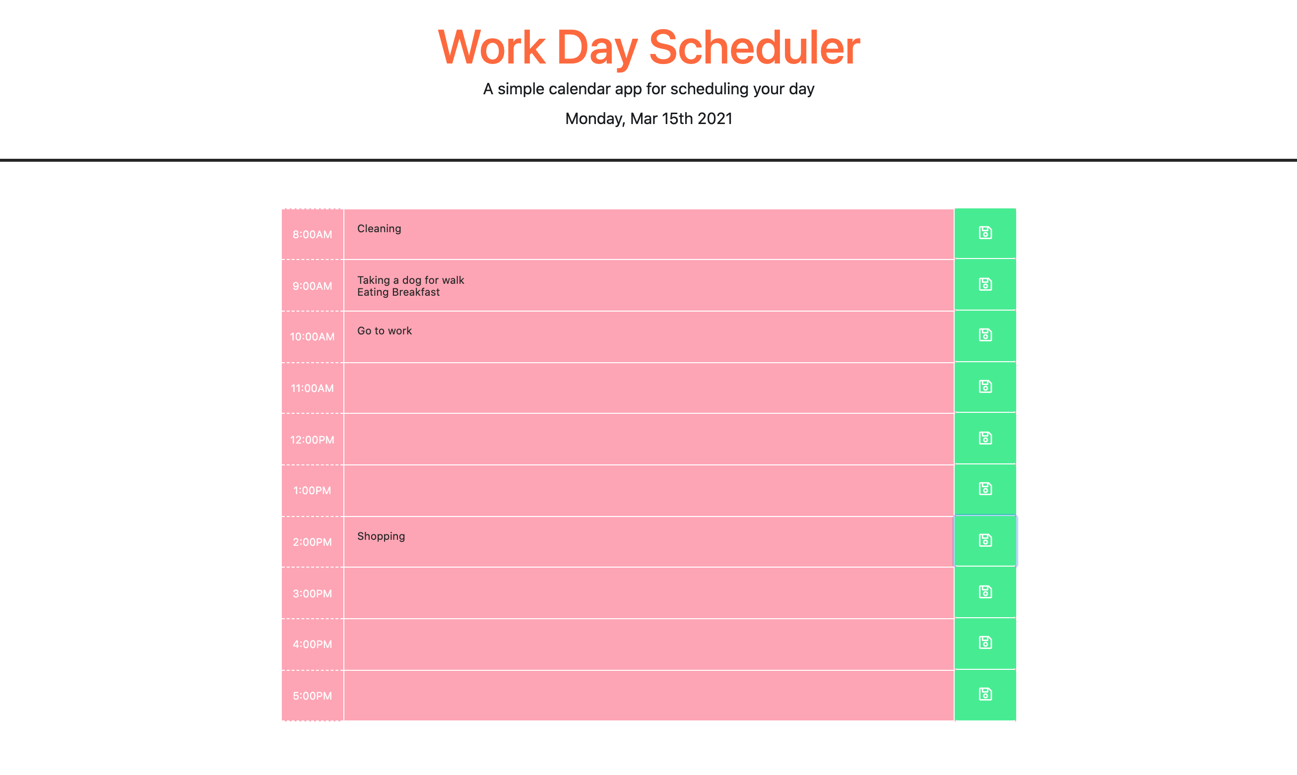 GitHub - Chanraksarwat/Work-Day-Scheduler: A simple Scheduler app that ...