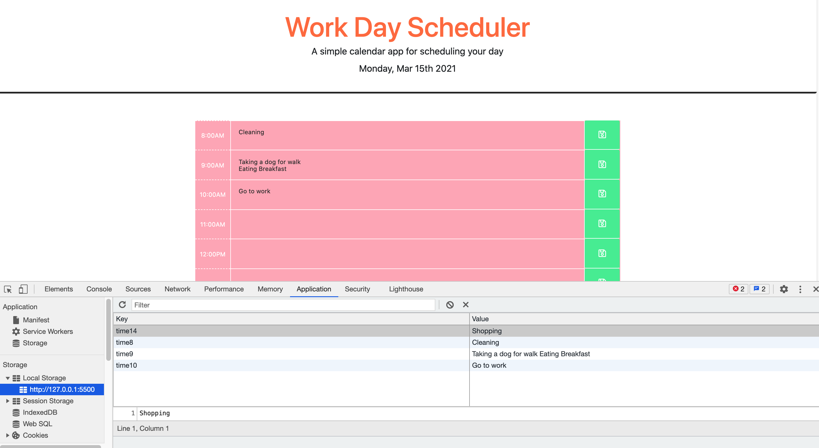 GitHub - Chanraksarwat/Work-Day-Scheduler: A simple Scheduler app that ...