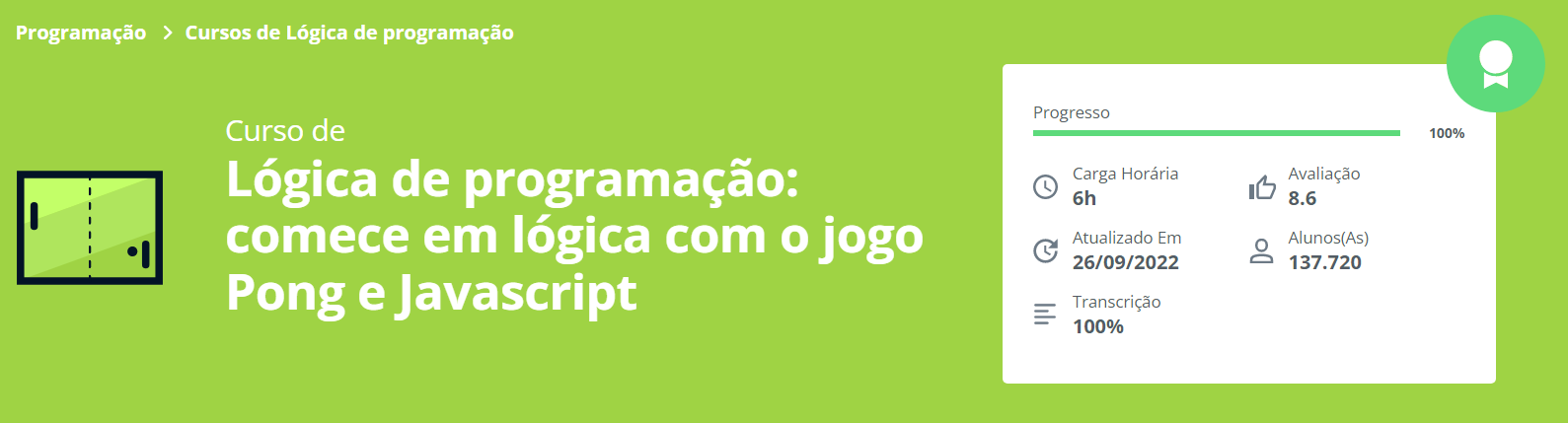 GitHub - patyfil/Jogo-Pong-Alura-JavaScript: Curso de Lógica de ...