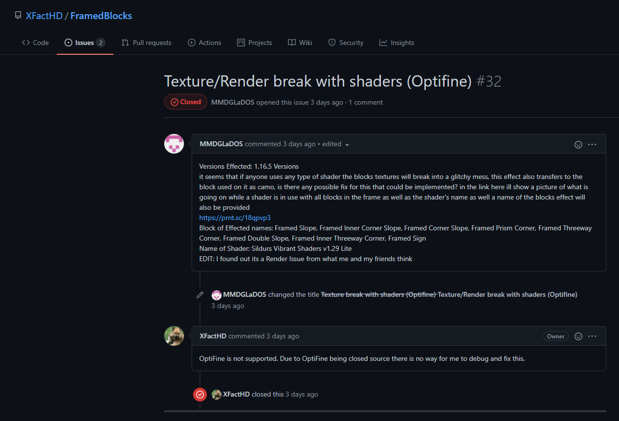 Texture bug on framed block slopes · Issue #5991 · sp614x/optifine · GitHub