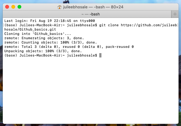 Create clone repository in your local