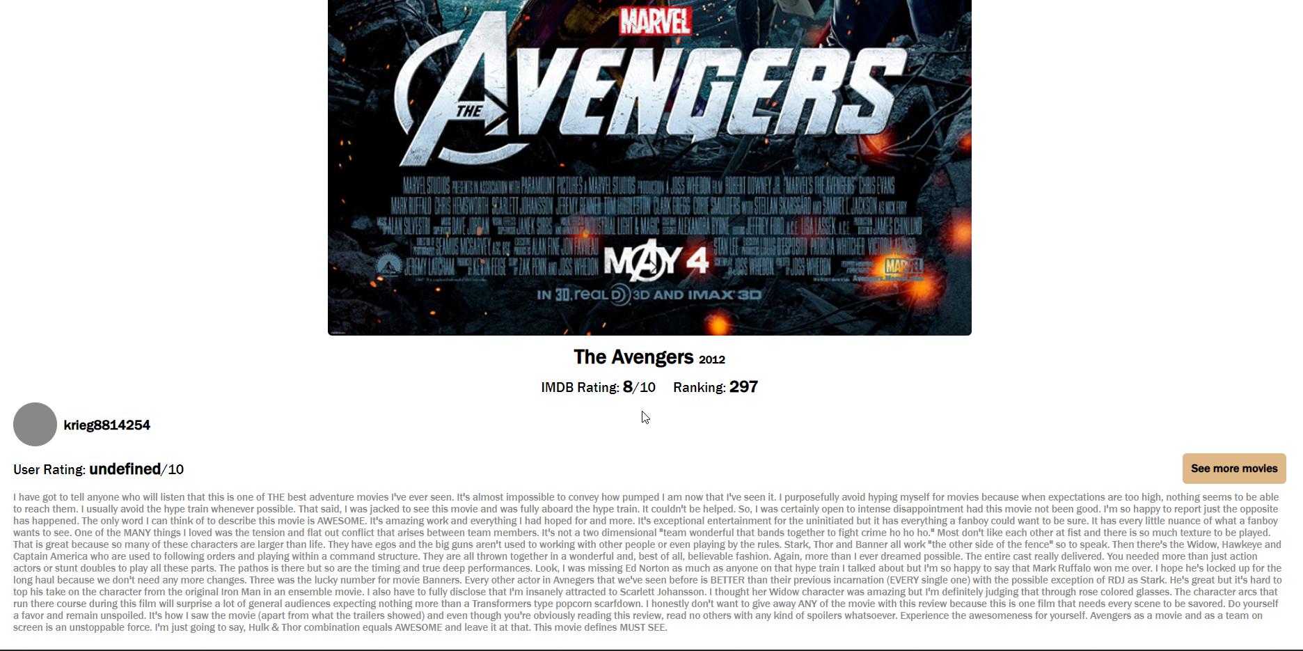GitHub - arpit0911/moview-review-rapid-api: Movie search and review app ...