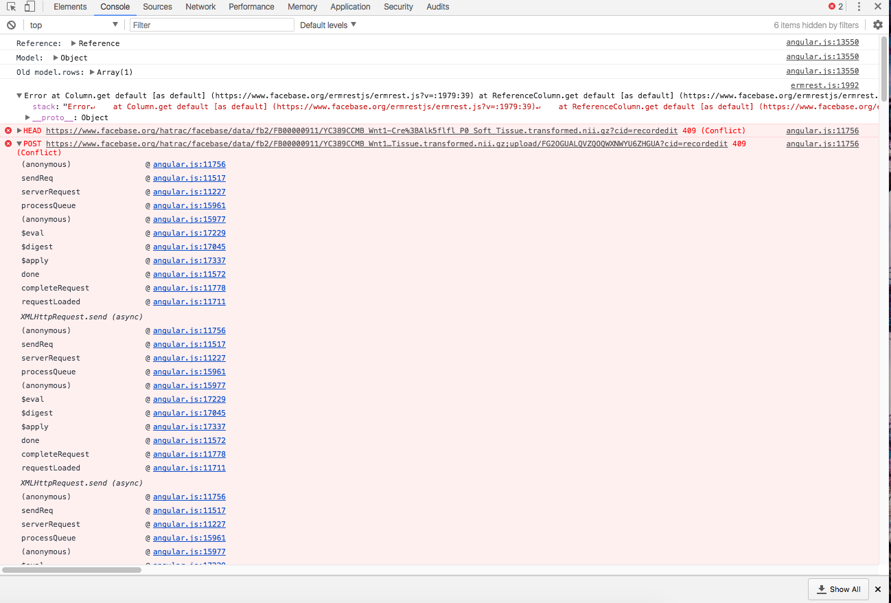 File upload error on checksum mismatch · Issue 554 · informaticsisiedu/ermrestjs · GitHub