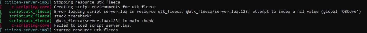 Error Loading Server File · Issue #3 · Doxthehuman/QBCore-UTKU-Fleeca ...