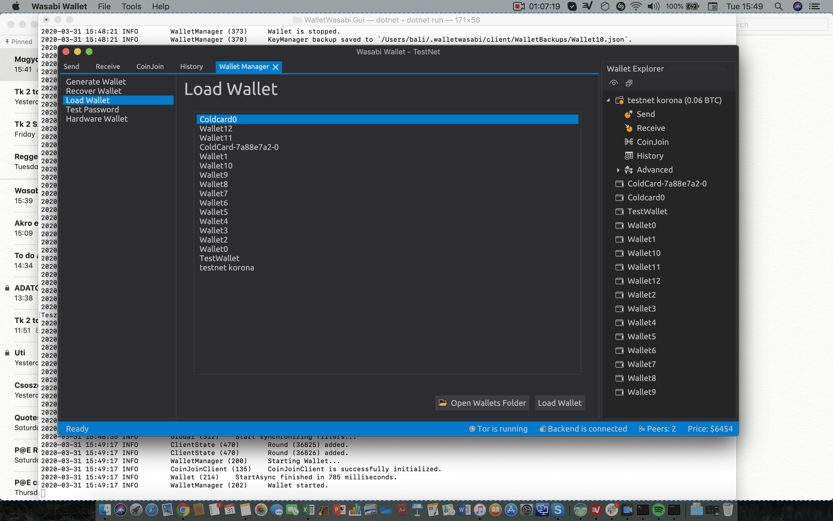 load wallet
