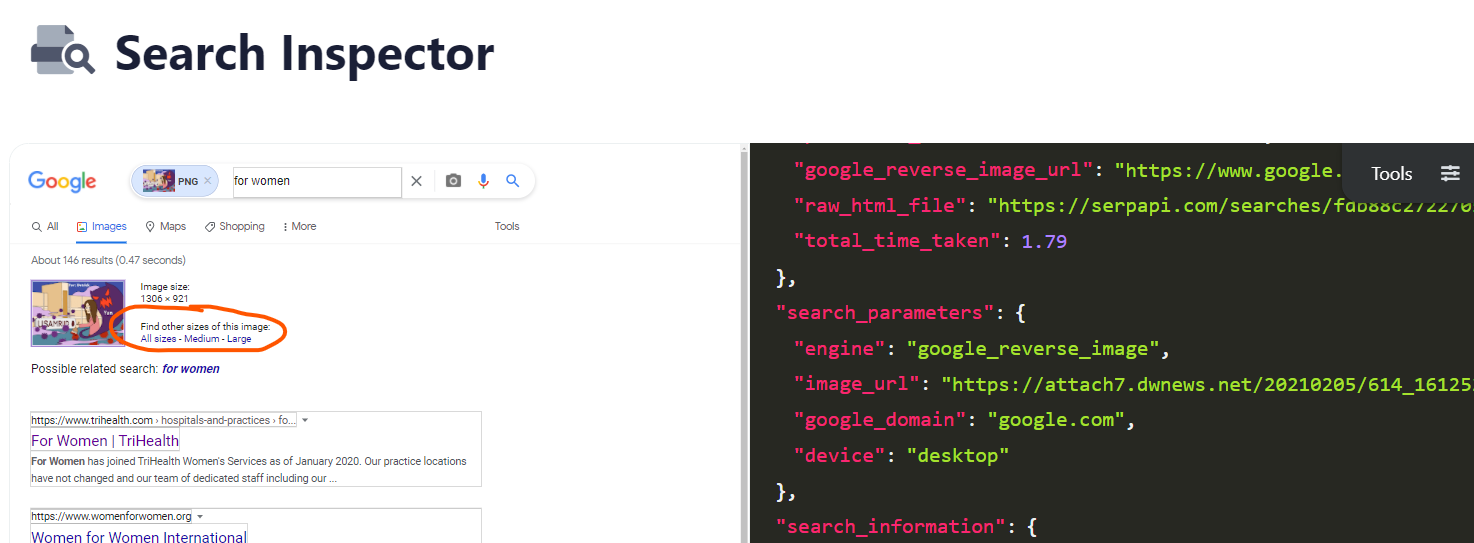 [Google Reverse Image API] Google similar image searches after Google ...