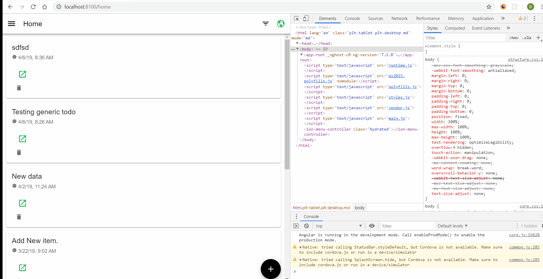 ionic component(s) styling not working when shared ionic v4.x · Issue ...
