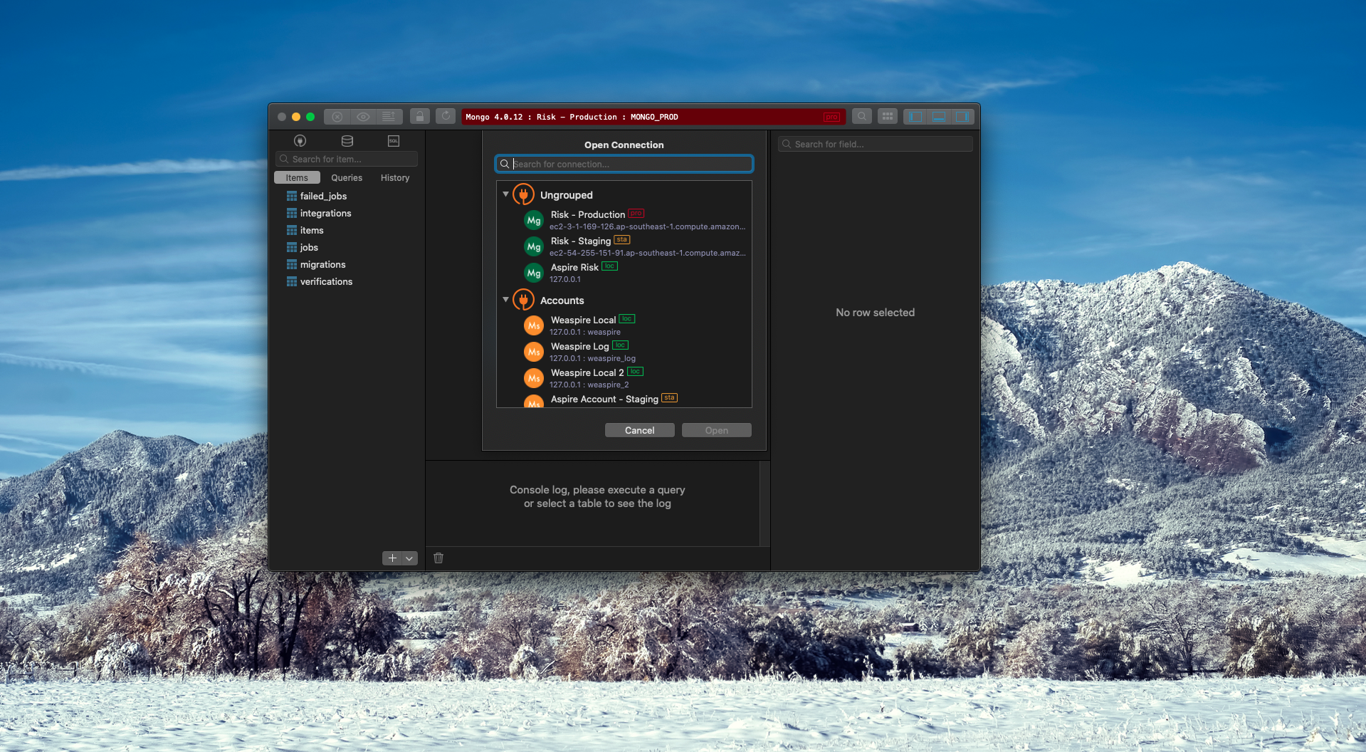 [Bug-Report] Switch db doesn't work on FullScreen mode - MacOS · Issue ...
