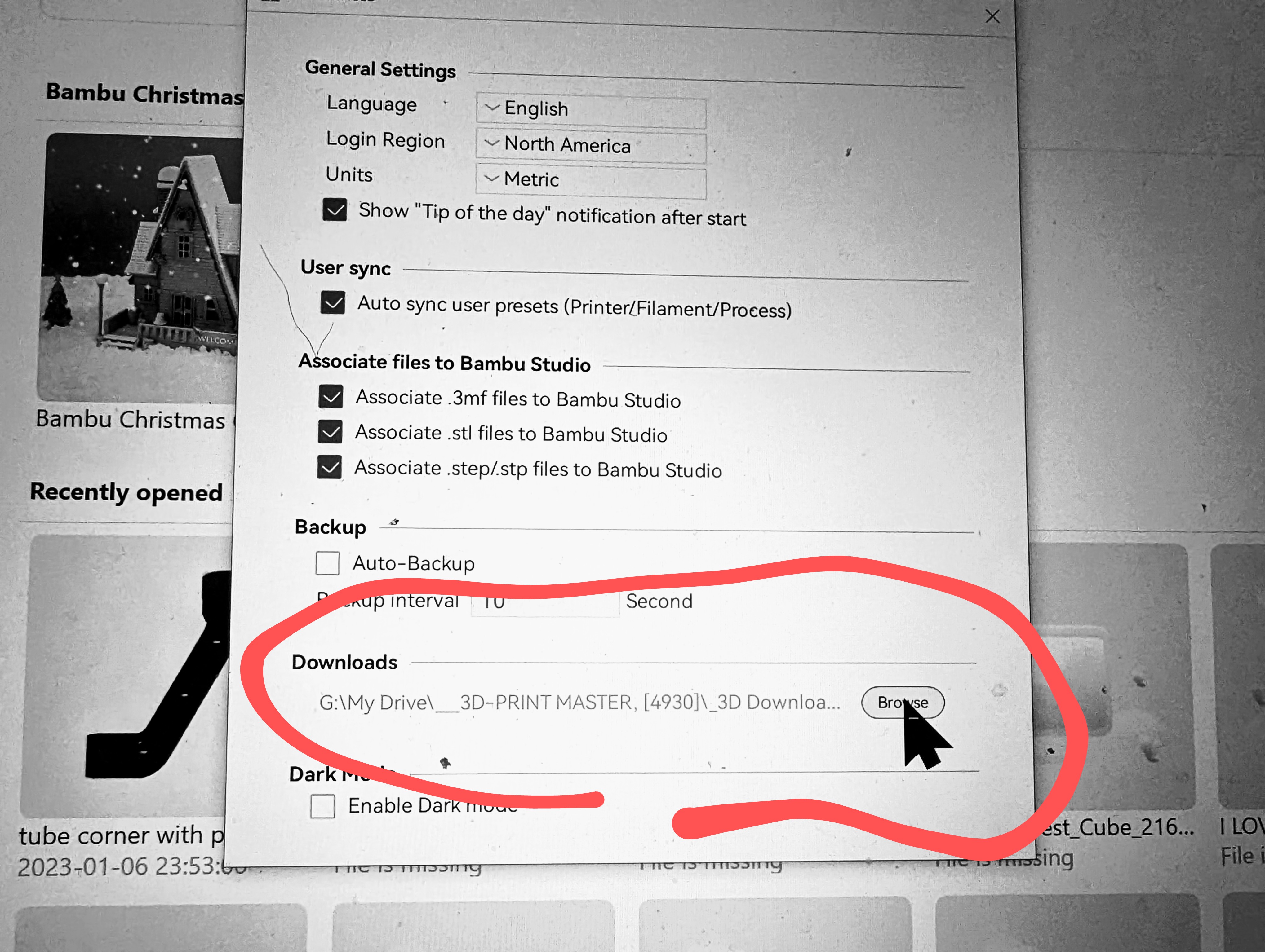 If Download directory is renamed, Bambu Studio will not start · Issue ...