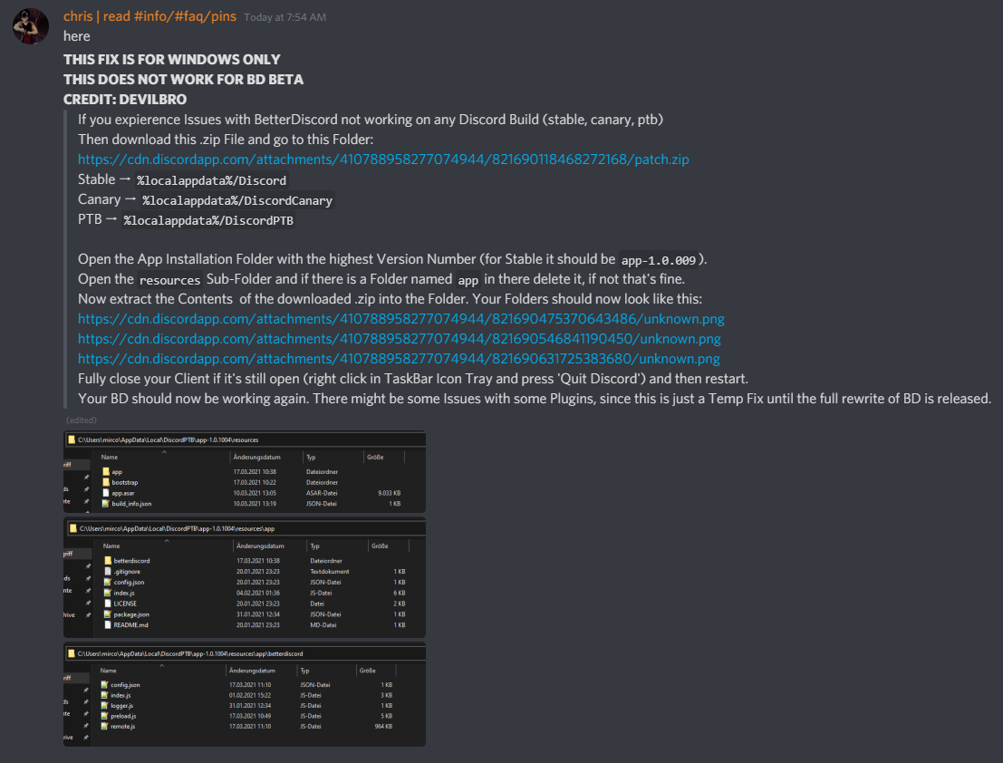 [Bug] Stable not working with Better Discord · Issue #589 ...