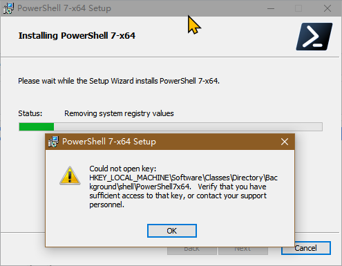 could not open key · PowerShell PowerShell · Discussion #17583 · GitHub