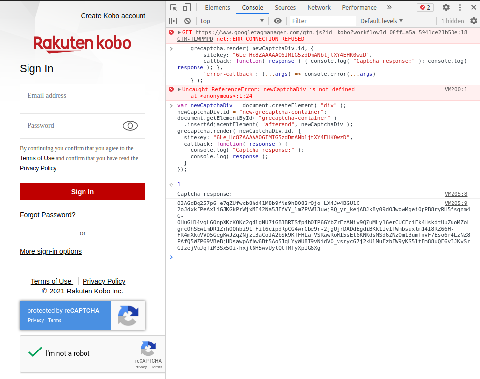 Captcha javascript code not working · Issue #36 · subdavis/kobo-book ...