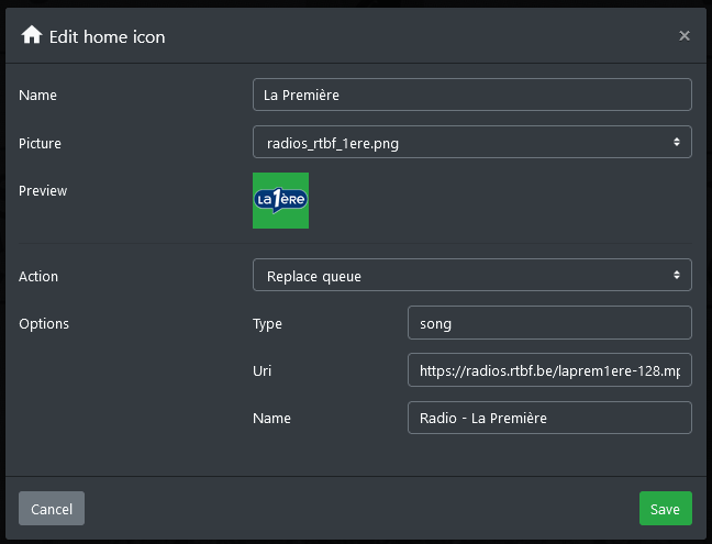 Background color picker for home icon with transparent background ...