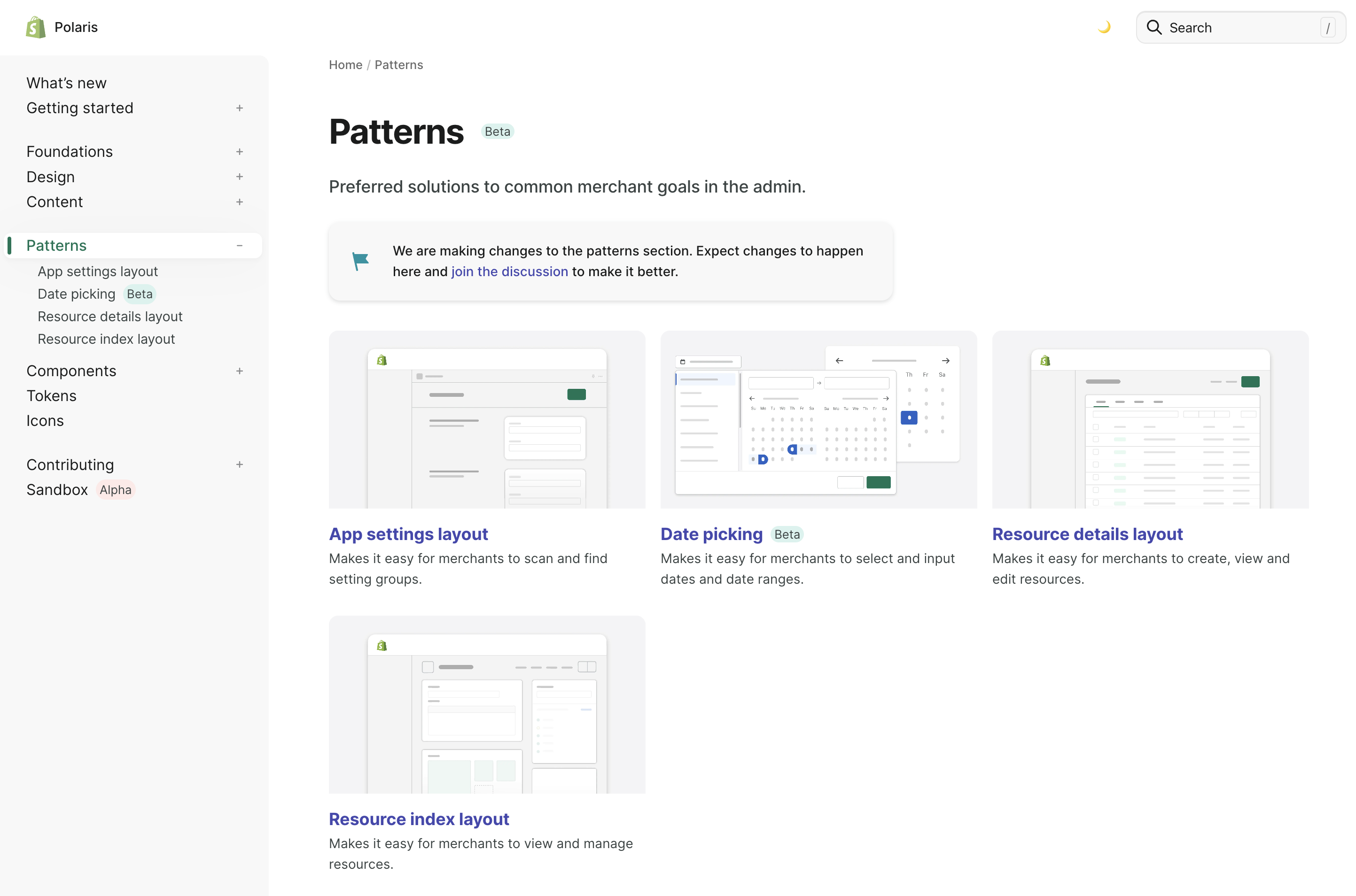 Switch two patterns names to sentence case · Issue #8317 · Shopify ...