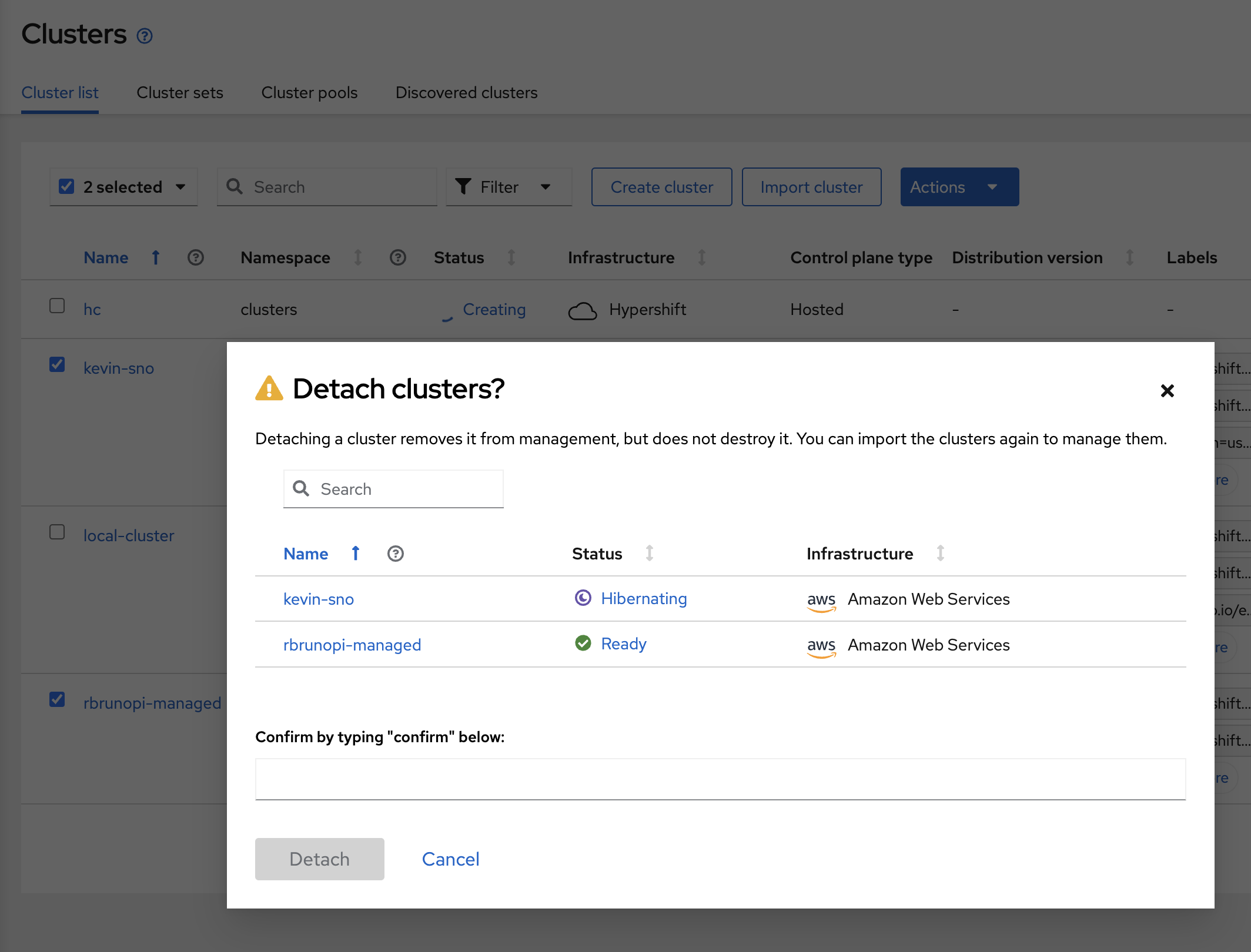 ACM-2859 Cluster actions refactor by KevinFCormier · Pull Request #2617 ...