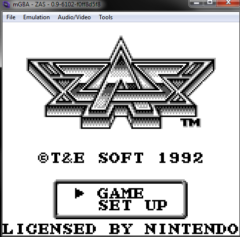 Glitch on Chikyuu Kaihou Gun ZAS · Issue #1666 · mgba-emu/mgba