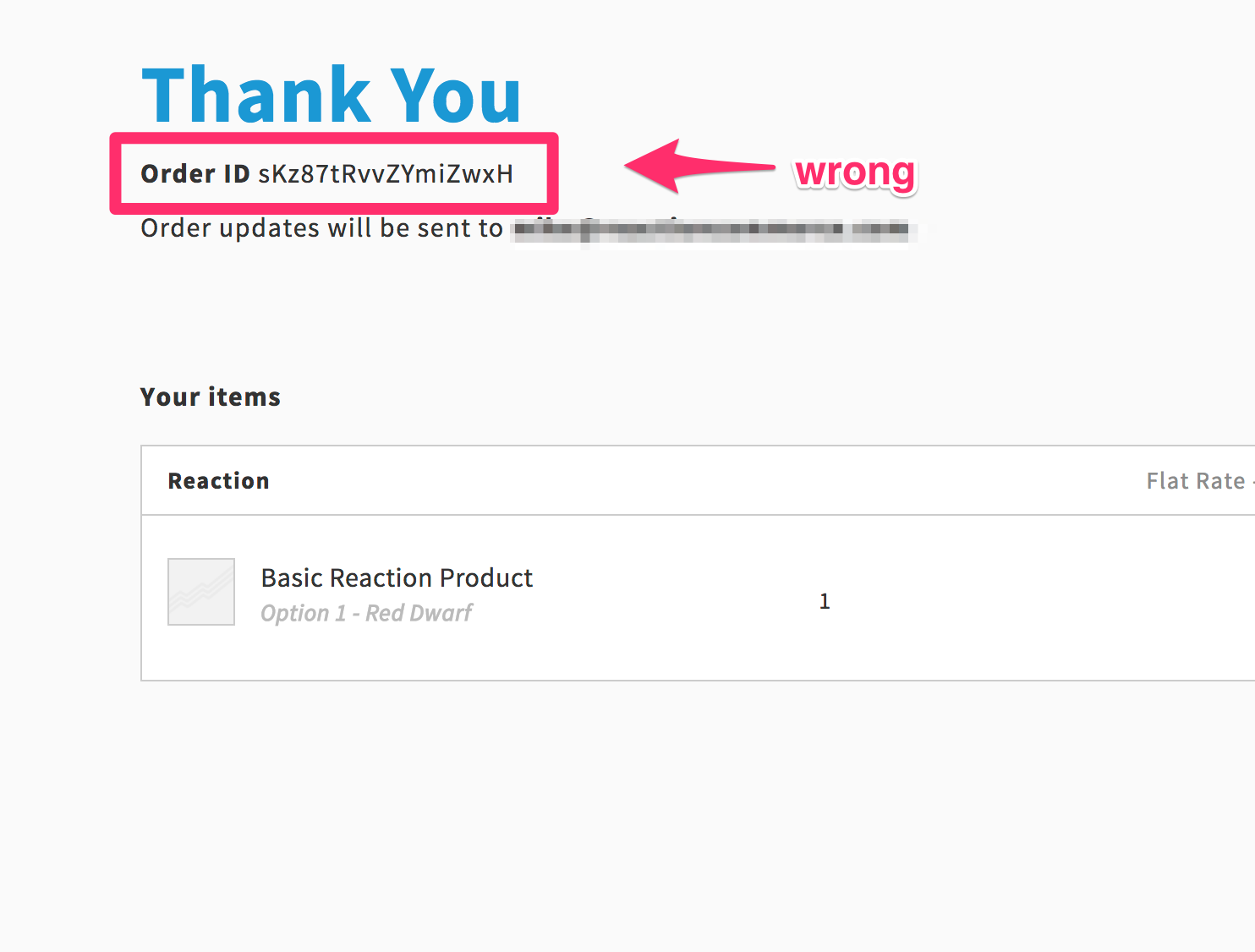 Order ID incorrect on order confirmation page · Issue #3709