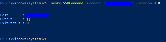 Posh-SSH issue