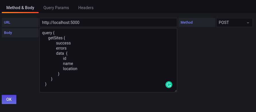 GraphQL query does not return result · grafana grafana-infinity ...