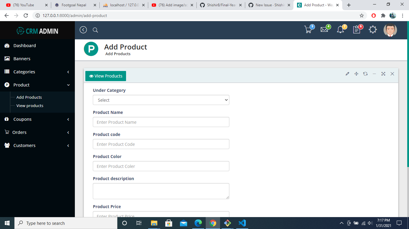 GitHub - shishirkarki/K-And-K-ShopOP: This is ecommerce website. I have ...