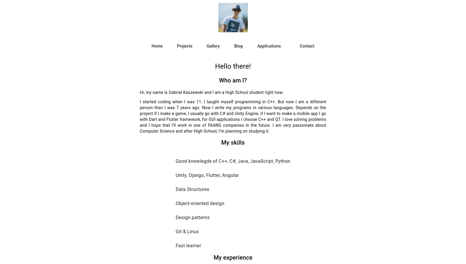 GitHub - GKaszewski/my-website: My old own website in Angular · GitHub