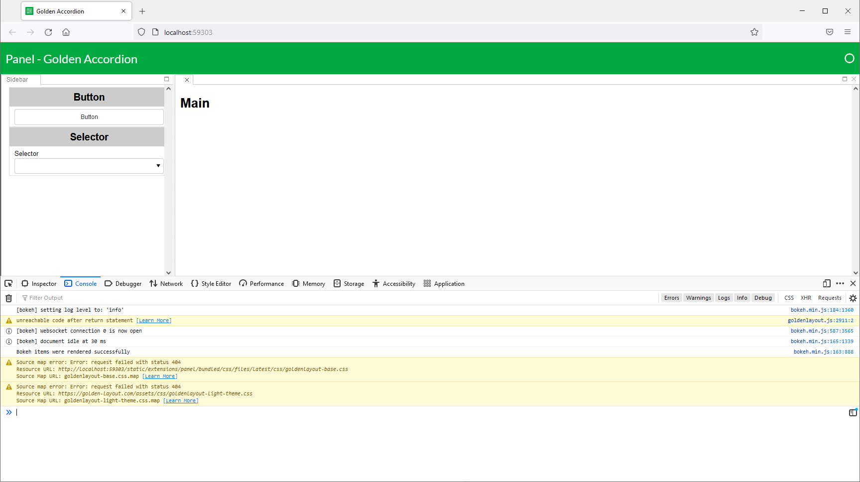 Layout issue in GoldenTemplate · Issue #2843 · holoviz/panel · GitHub