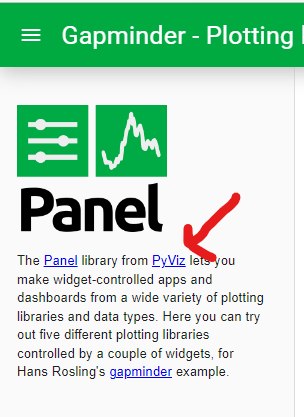 The home page is outdated · Issue #4214 · holoviz/panel · GitHub