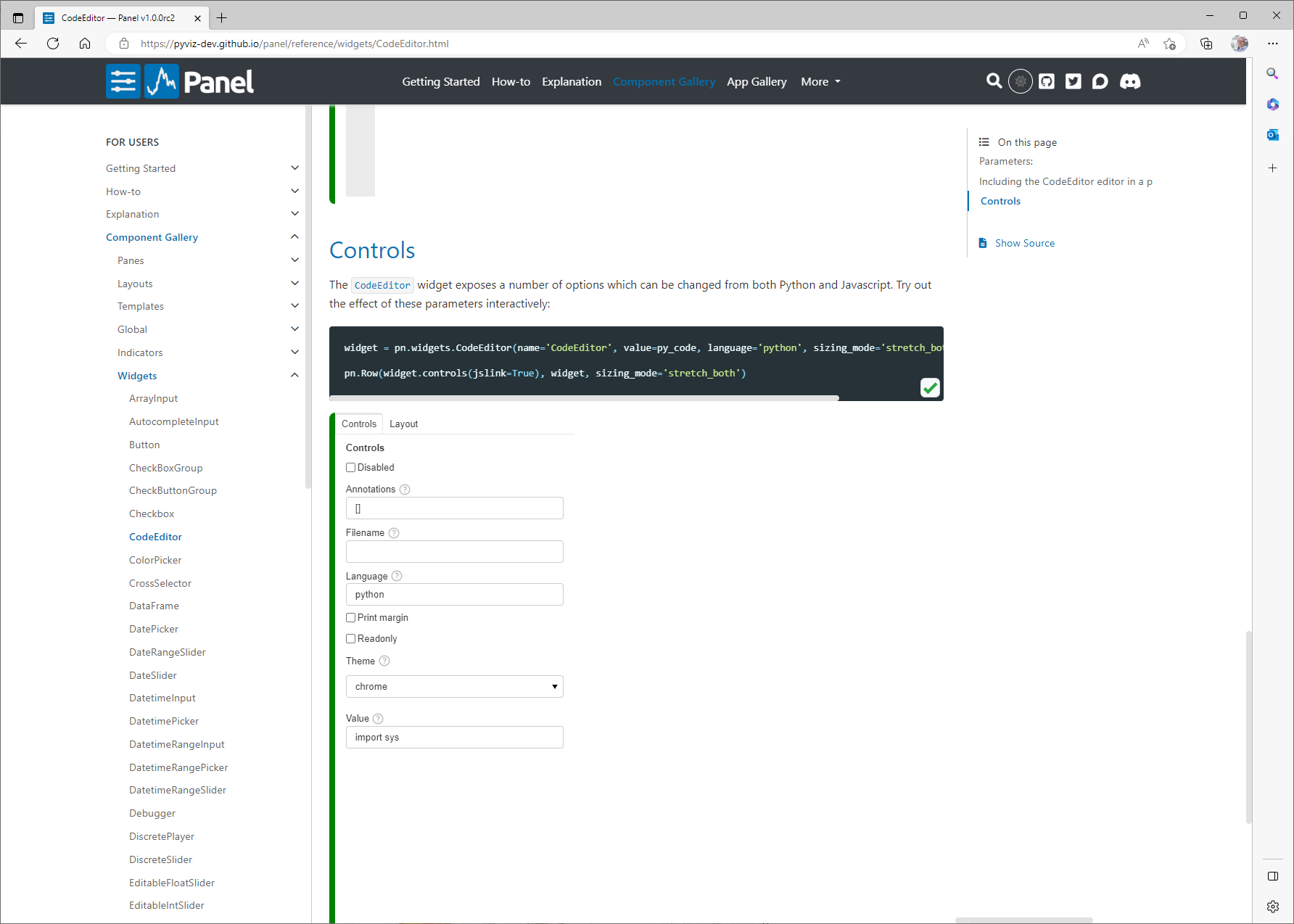 Dev Documentation Issues · Issue #4735 · holoviz/panel · GitHub