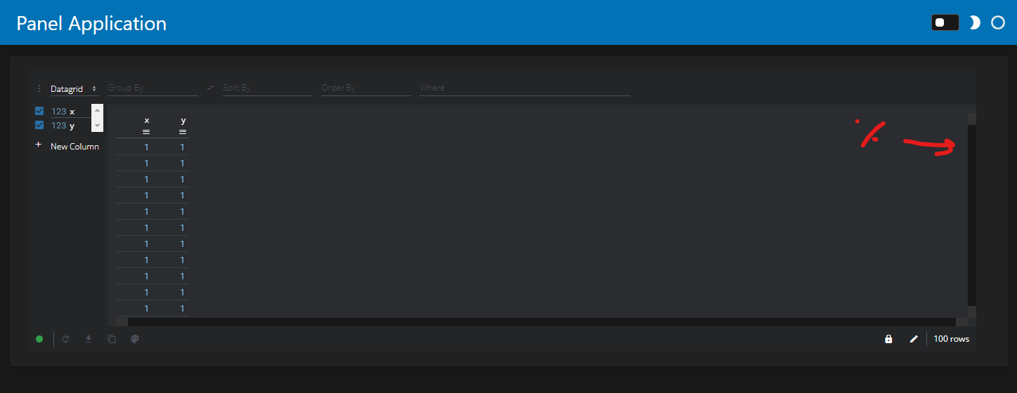 Styling of Perspective scrollbar makes it invisible · Issue 4997