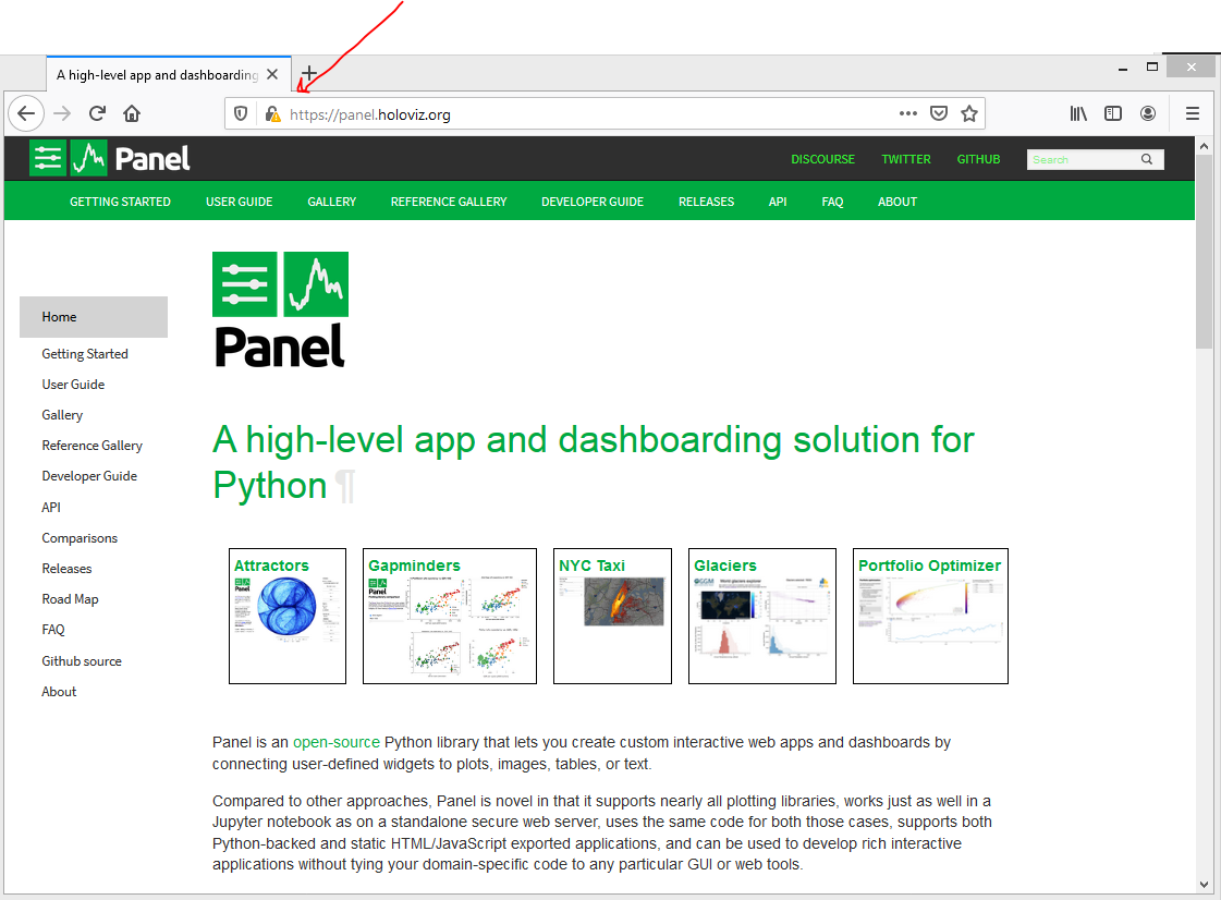 https://panel.holoviz.org/ is not secure · Issue #1279 · holoviz/panel ...