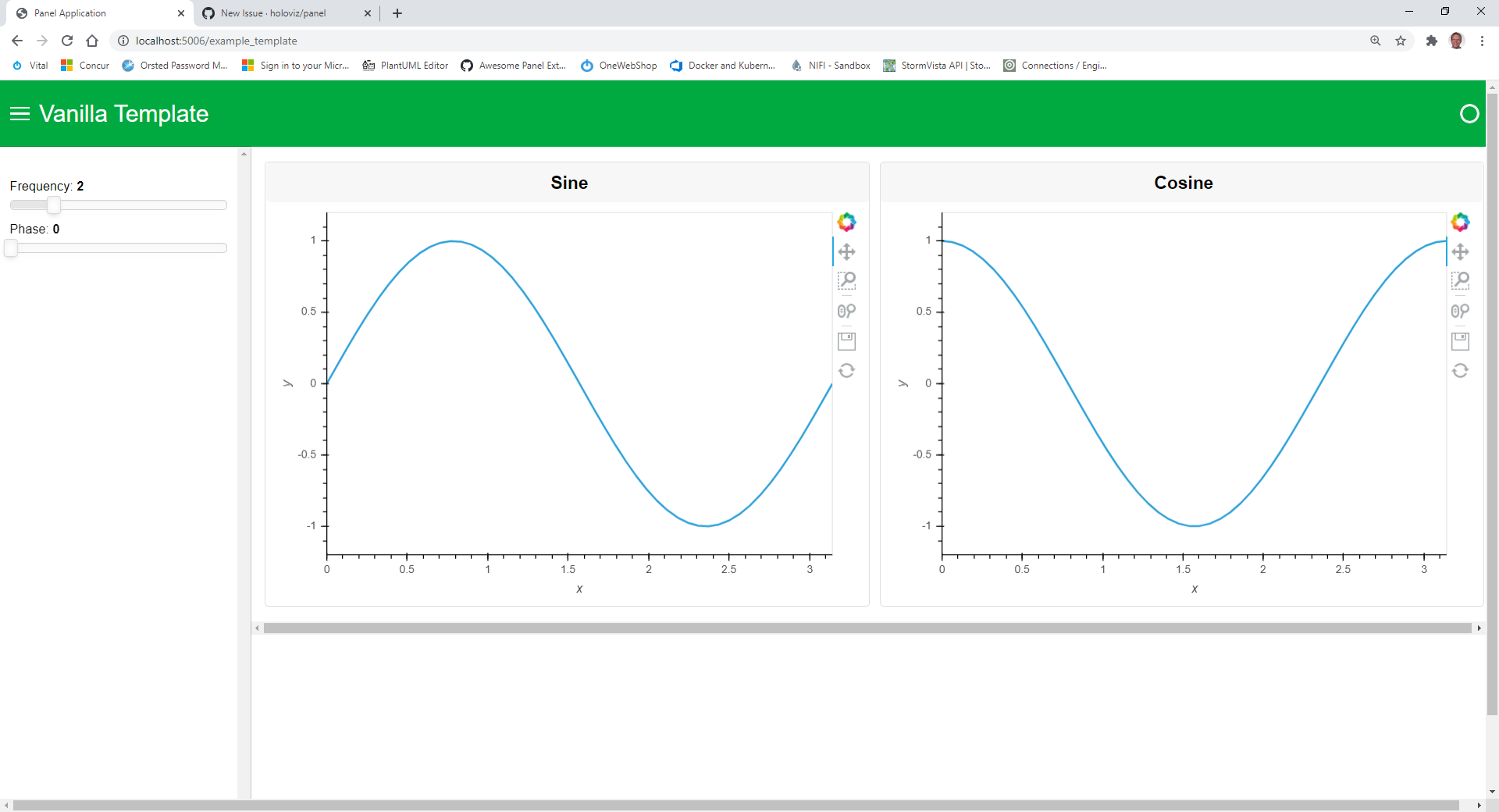 Vanilla Template Issues · Issue #1641 · holoviz/panel · GitHub