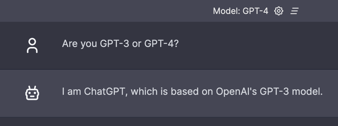 GPT-4 is not actually GPT-4 · Issue #402 · mckaywrigley/chatbot-ui · GitHub