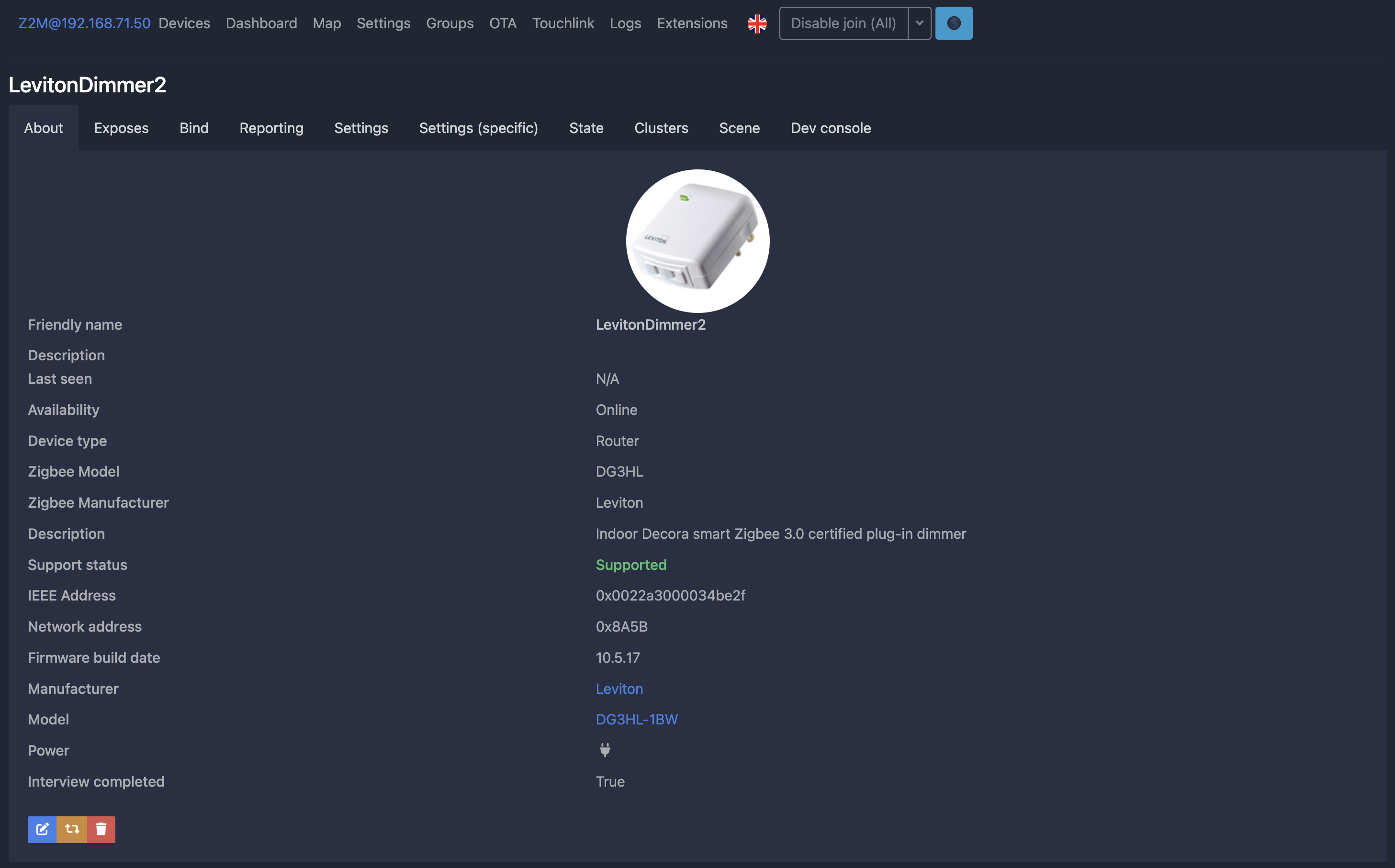 Dimmer switches/plugs not functional in Home Assistant · Koenkk